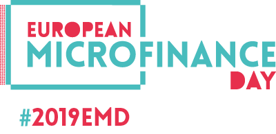 European Microfinance Day logo and hashtag